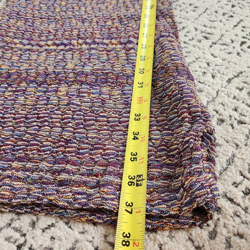 Free People Sunrise Knit Sweater Stretch Mini Dress Purple Raven Combo Bodycon S - Picture 9 of 16